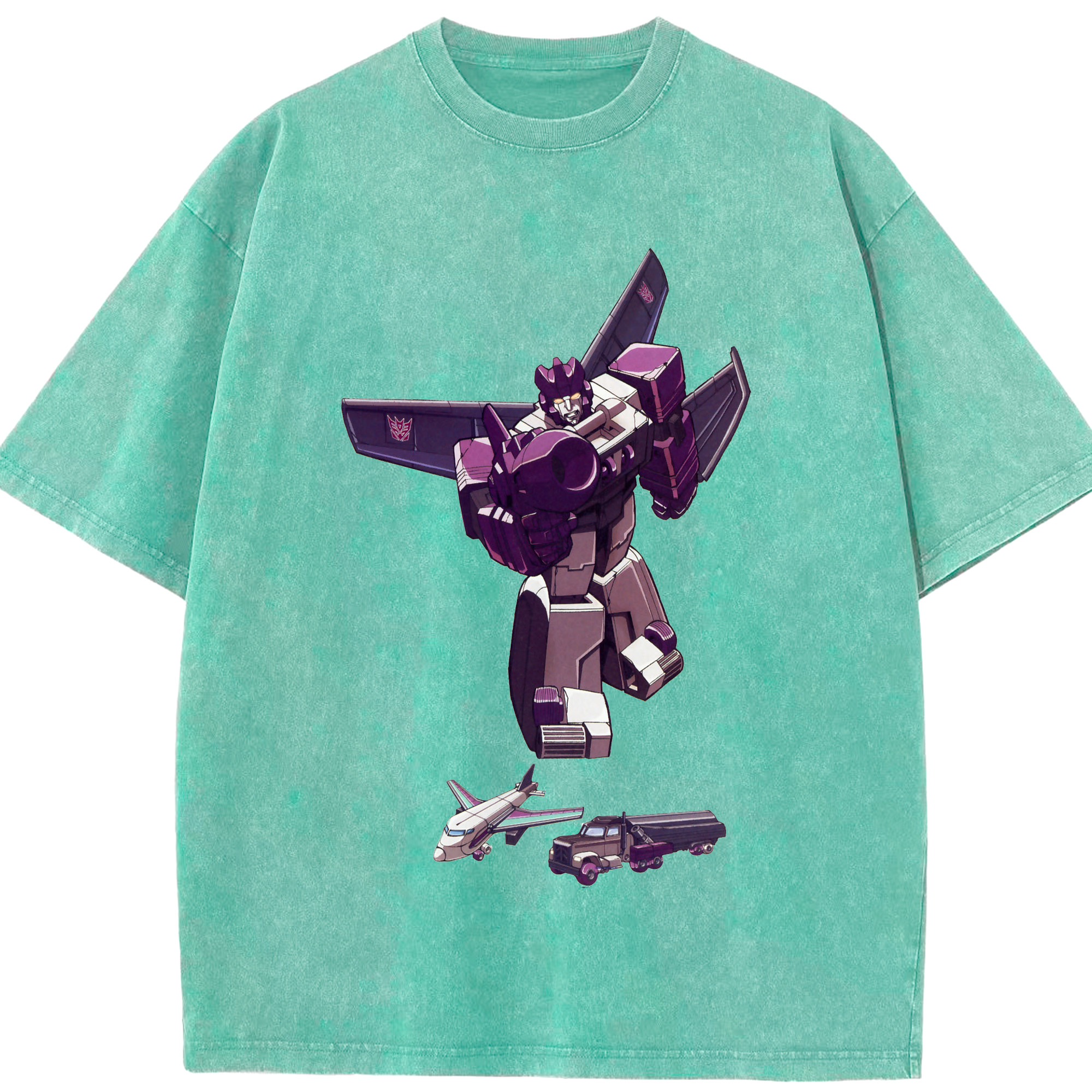 （画像用）  綿100% ヴィンテージ風 半袖Tシャツ（フロントプリント）